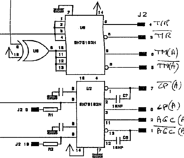 Control Card Interface circuitry - differential signals