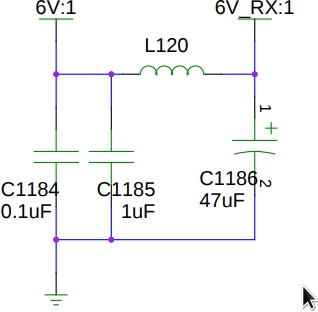 N200 RX Daughterboard Interface 6V Power