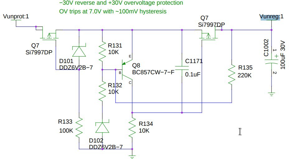 N200 Unprotected Voltage to Unregulated Voltage