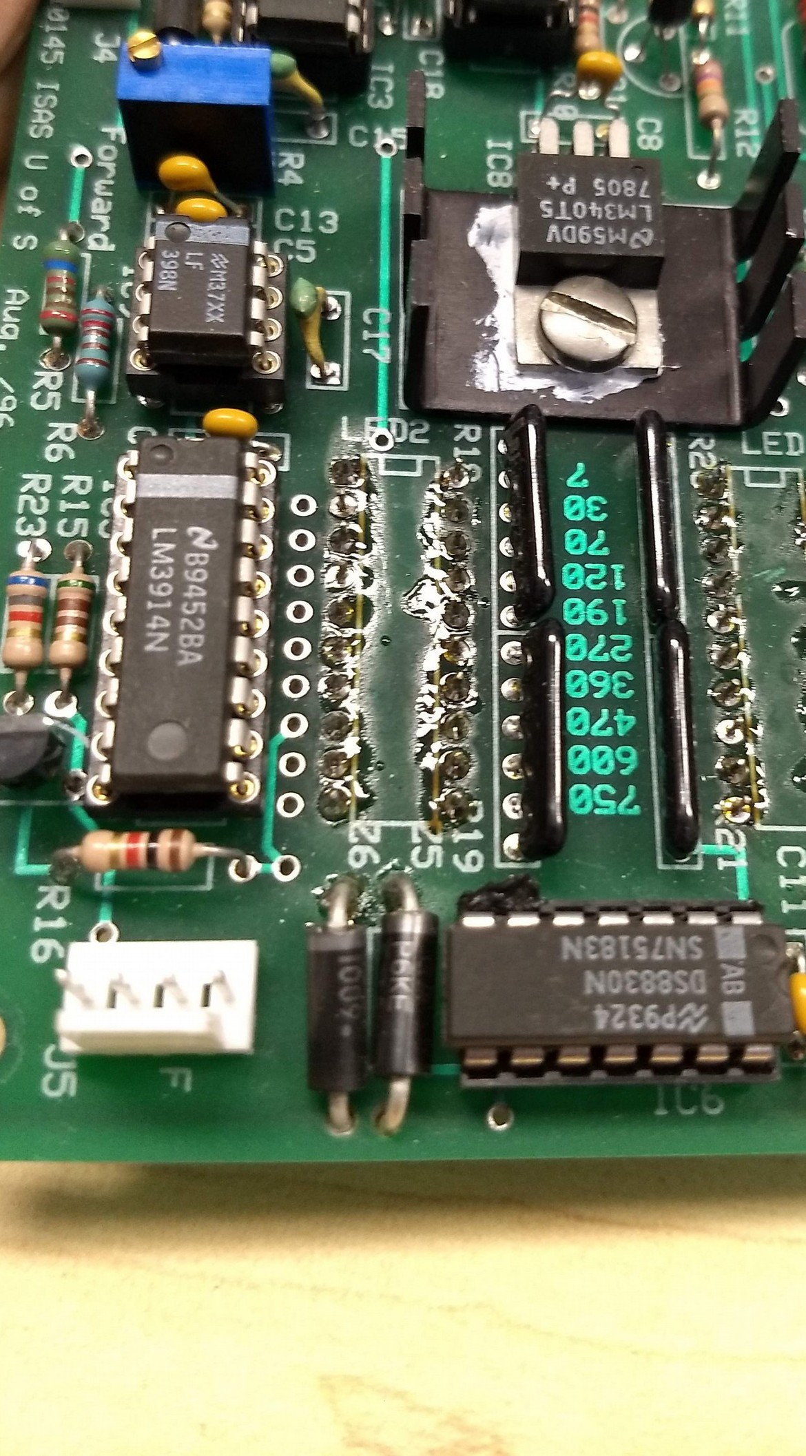 Power Monitor board IC6 and J5