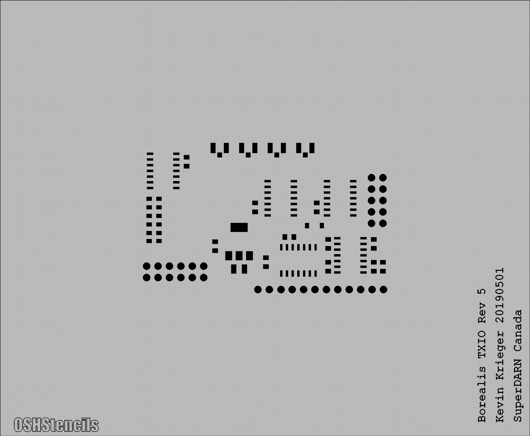 Borealis N200 TXIO Rev 5 Stencil